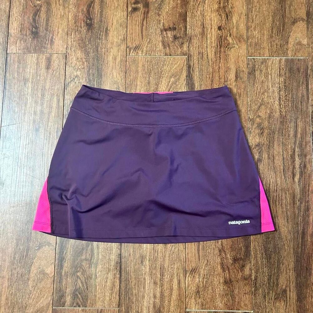 Women’s M Patagonia Nine Trails Skort Purple Pink Running Hiking Athletic